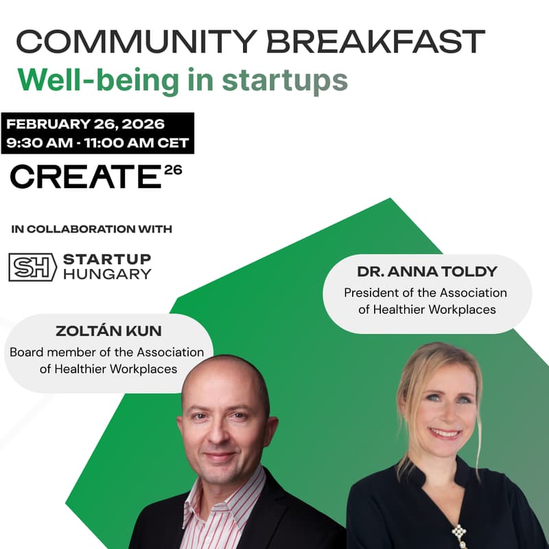 Cover Image for CREATE26 Community Breakfast: Well-being in startups