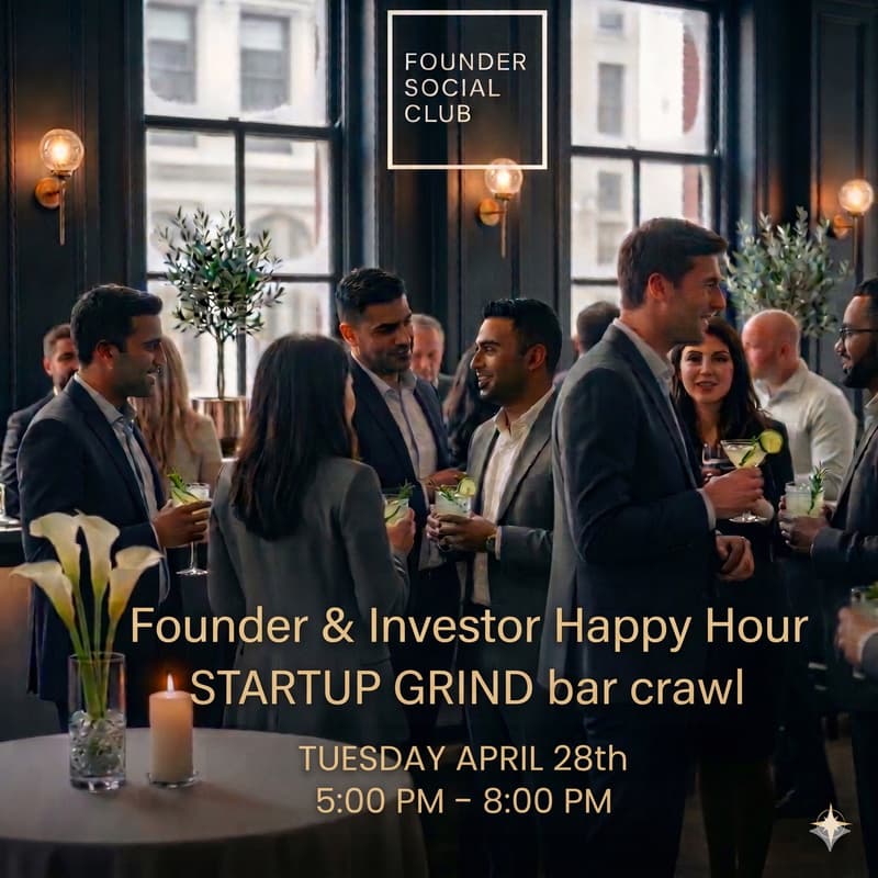 Cover Image for Founder & Investor Happy Hour (Startup Grind Bar Crawl)