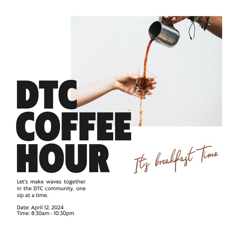 Cover Image for DTC Founders + Marketers SF Coffee Hour