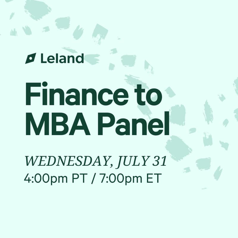 Cover Image for Finance to MBA Panel