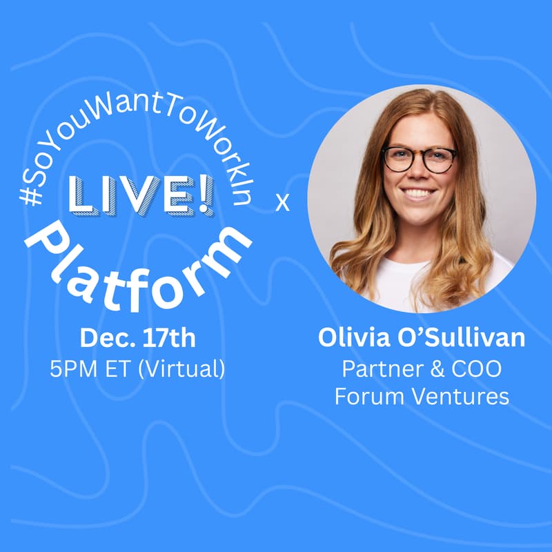 Cover Image for #SoYouWantToWorkInPlatform LIVE! (December)