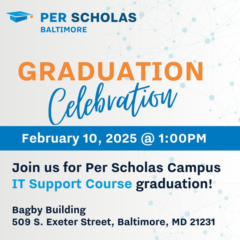 Cover Image for Per Scholas Baltimore IT Support Graduation