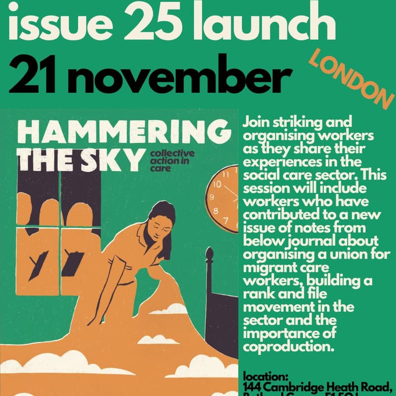 Cover Image for Notes From Below Issue 25 Launch