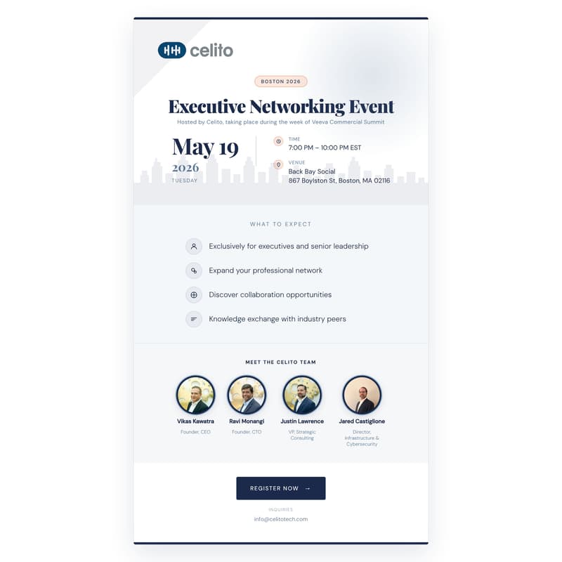 Cover Image for Celito Networking Event at Veeva Commercial Summit
