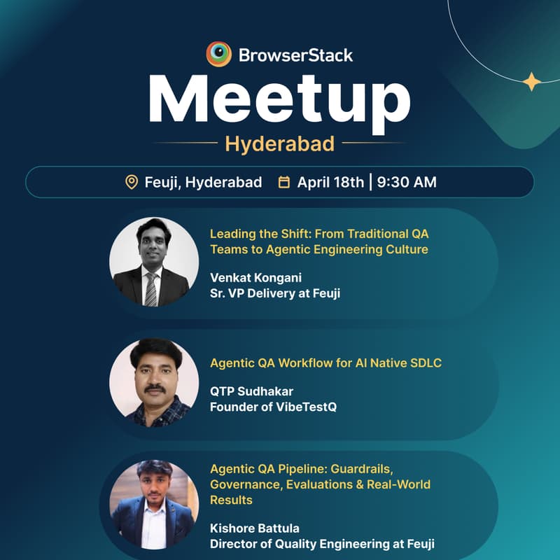 Cover Image for BrowserStack QA In-Person Hyderabad Meetup
