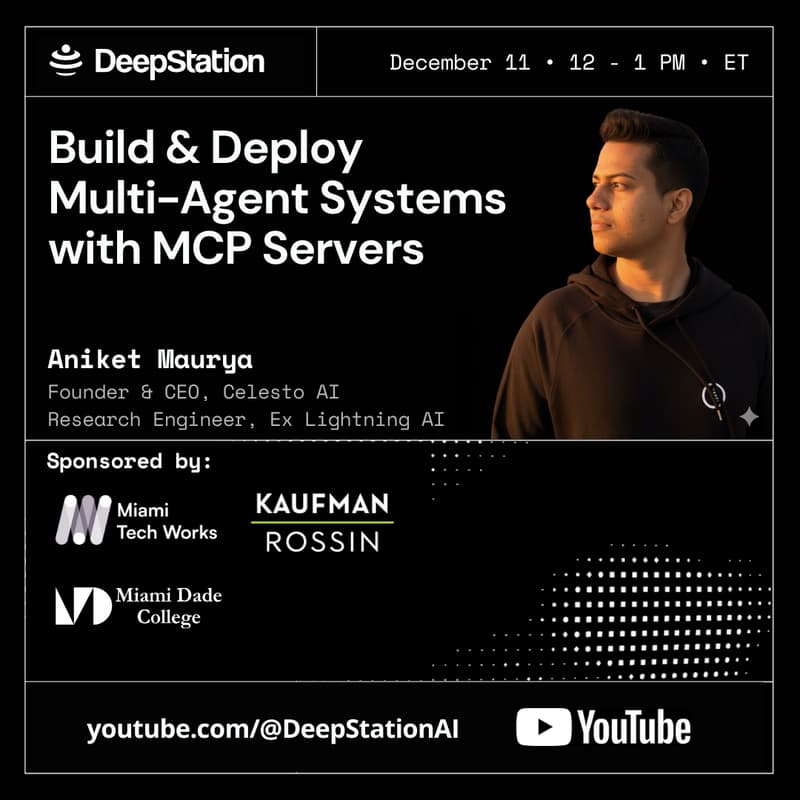 Cover Image for ​Build & Deploy Multi-Agent Systems with MCP Servers