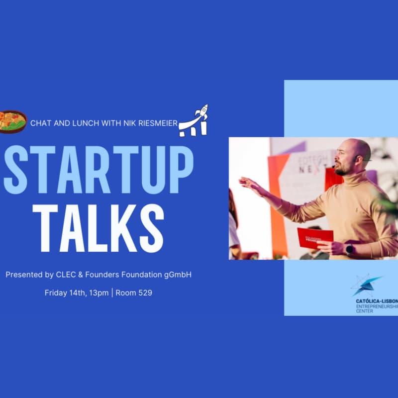 Cover Image for Startup Talks - Friday's Lunch With Nik Riesmeier