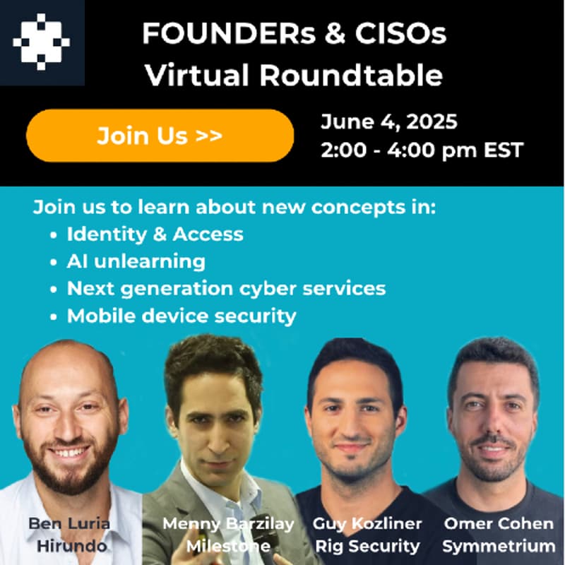 Cover Image for Founders-CISOs - Virtual Roundtable