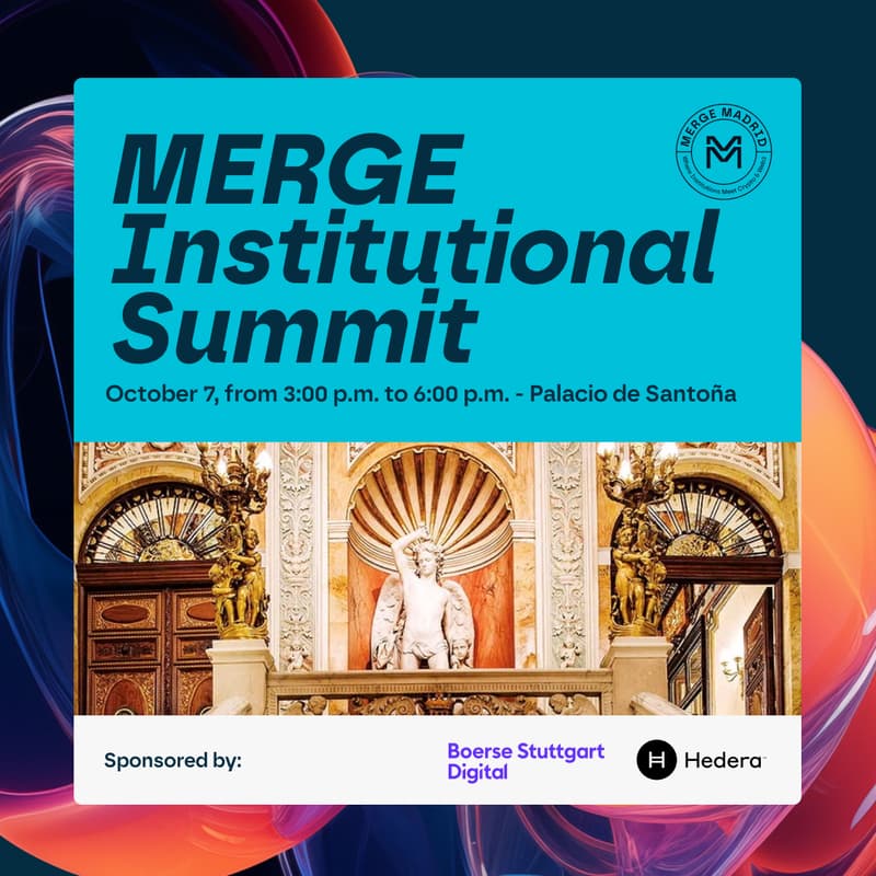 Cover Image for MERGE Institutional Summit | Powered by Böerse Stuttgart Digital and Hedera