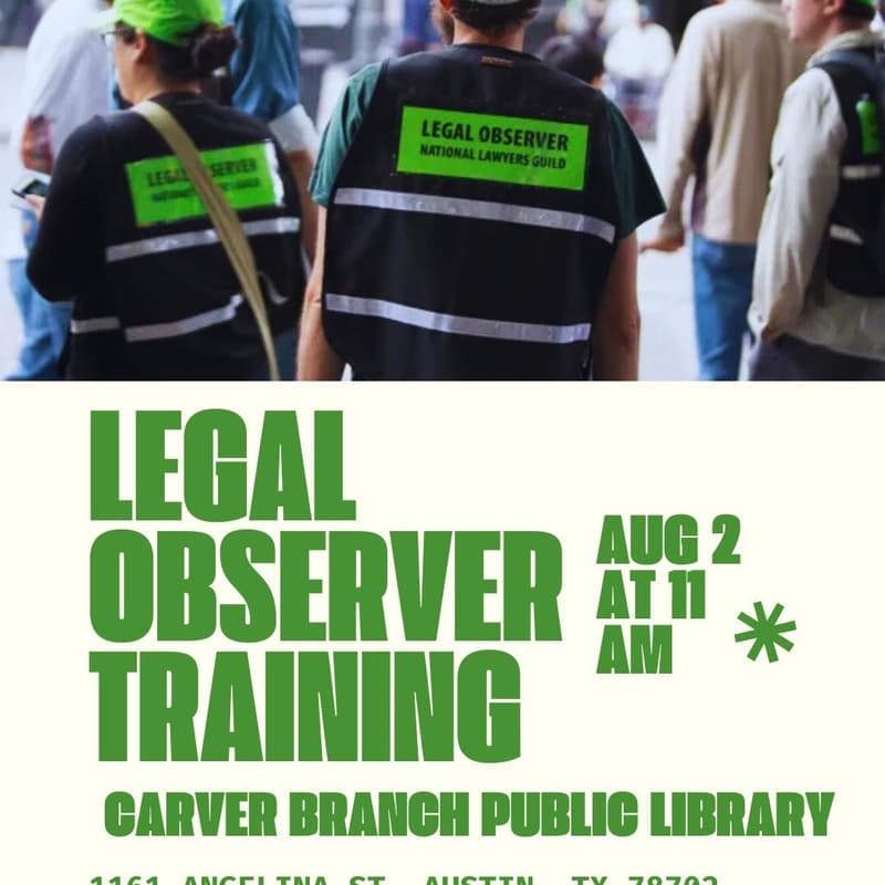 Cover Image for Legal Observer Training