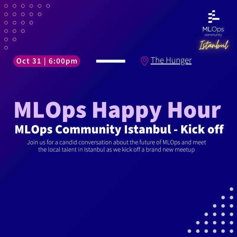 Cover Image for MLOps Community Istanbul - Kickoff Happy Hour!