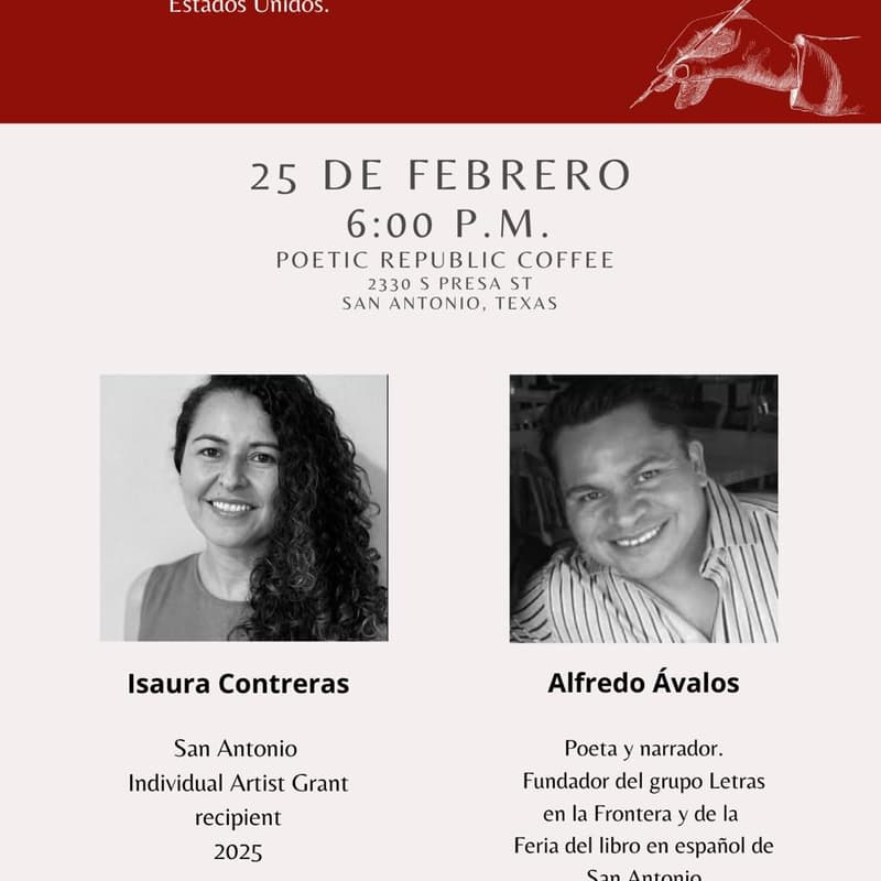 Cover Image for Presentación Literaria con Isaura Contreras y Alfredo Avalos
