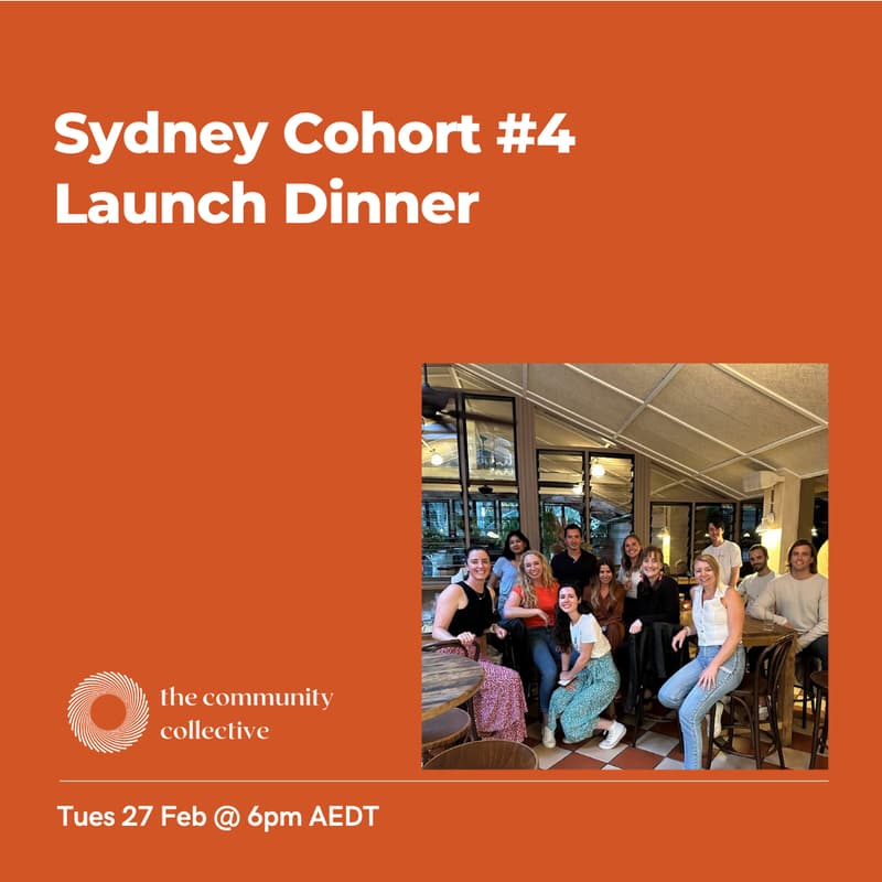 Cover Image for 🏵 Sydney Cohort #4 Launch Dinner
