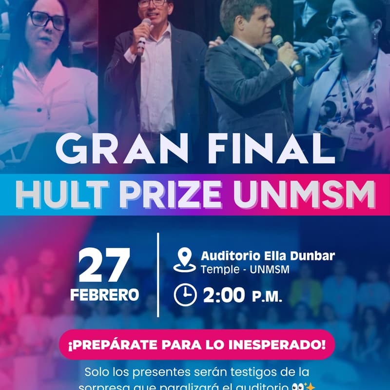 Cover Image for Gran Final HULT PRIZE at UNMSM