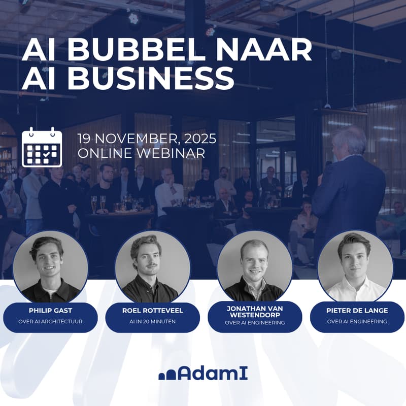 Cover Image for Van AI Bubbel naar AI Business