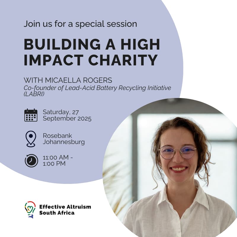 Cover Image for Experience Sharing on Building a High-Impact Charity with Micaella Rogers