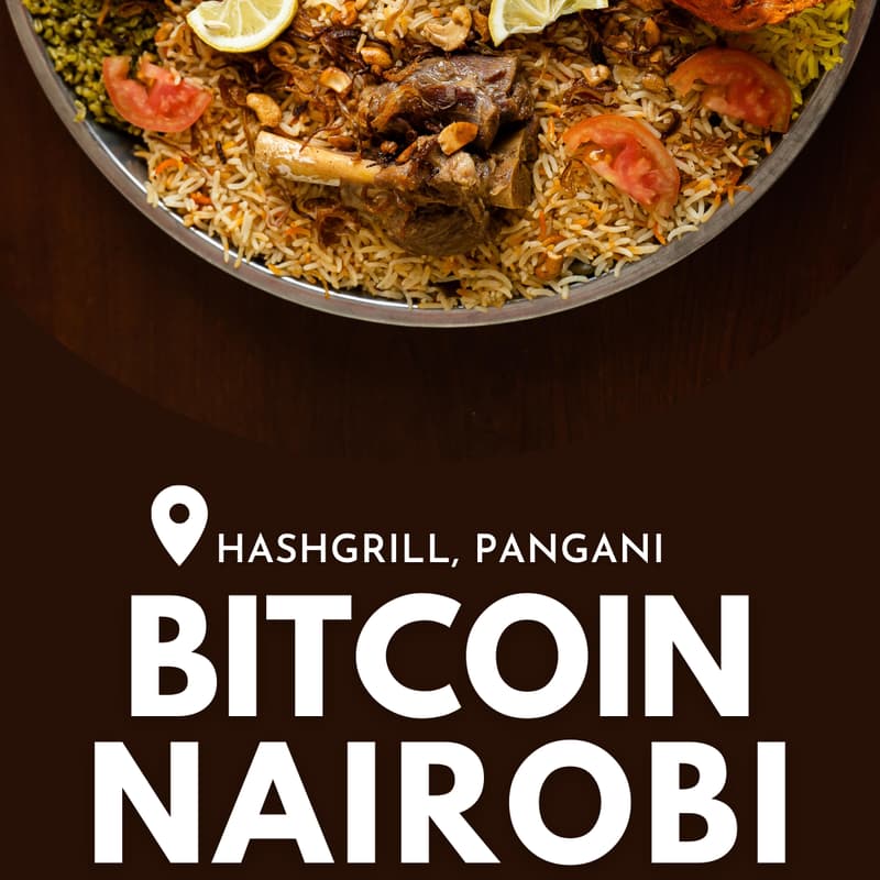 Cover Image for Bitcoin Nairobi Hangout Saturdays HashGrill, Pangani