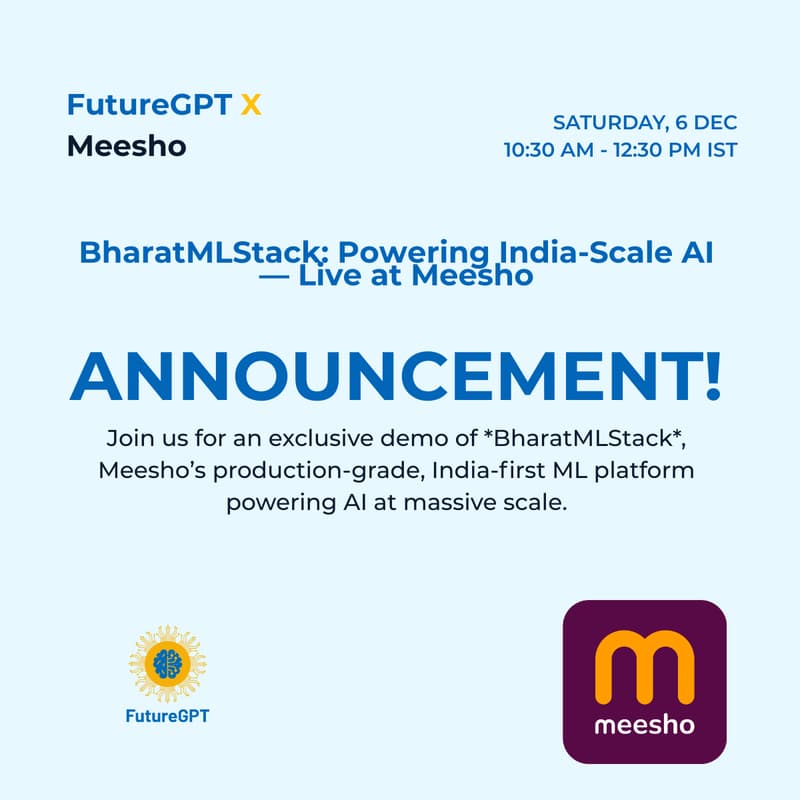 Cover Image for BharatMLStack: Powering India-Scale AI — Live at Meesho, Bengaluru