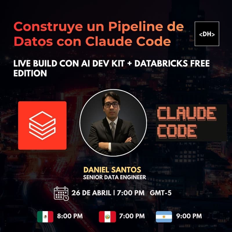Cover Image for Vibecoding para Data Engineers: Construye un Pipeline Real en Databricks con Claude Code