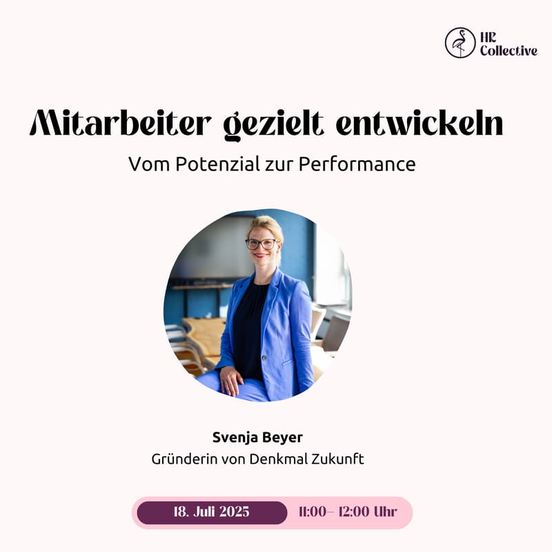 Cover Image for Mitarbeiter gezielt entwickeln: Vom Potenzial zur Performance mit Svenja Beyer