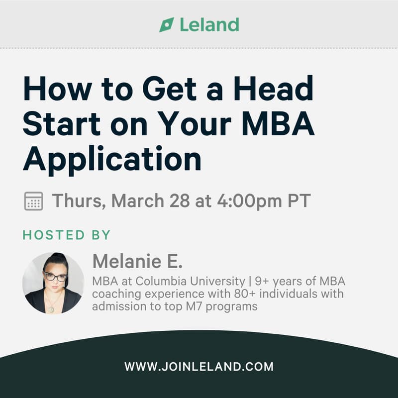 Cover Image for How to Get a Head Start on Your MBA Application