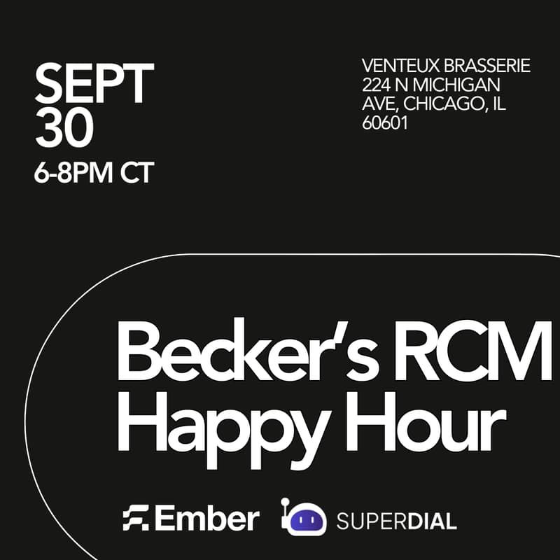 Cover Image for Becker’s RCM Happy Hour with Ember + SuperDial