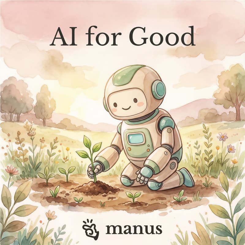 Cover Image for AI for Good | by Manus AI