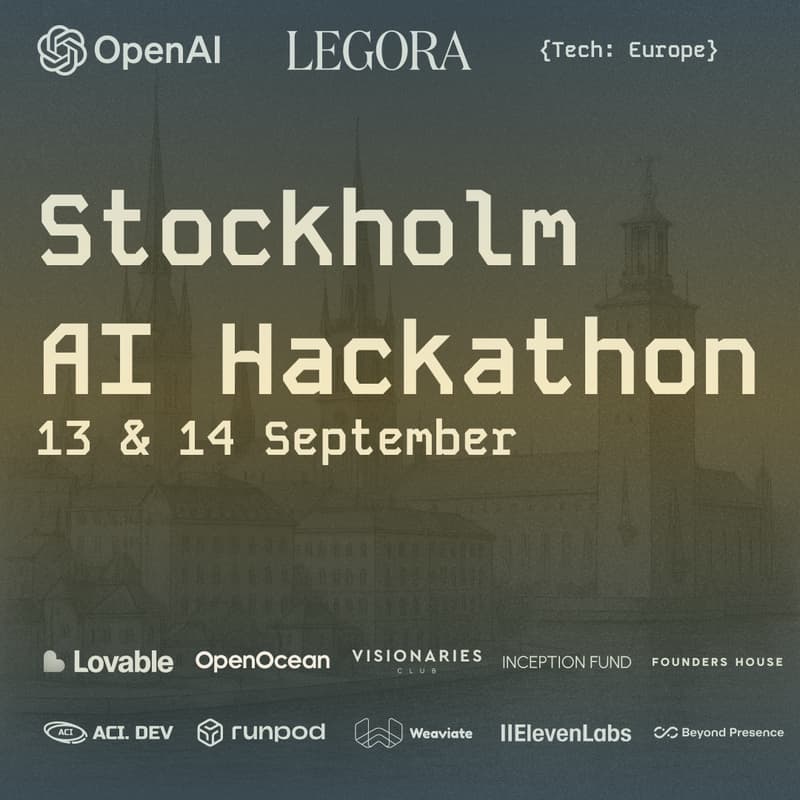 Cover Image for 🇸🇪 {Tech: Europe} Stockholm AI Hackathon