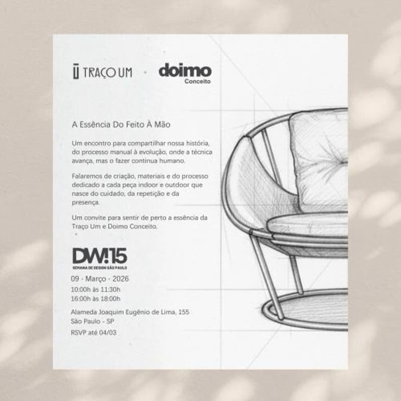 Cover Image for Traço Um - A Essência Do Feito À Mão, um encontro para compartilhar nossa história.