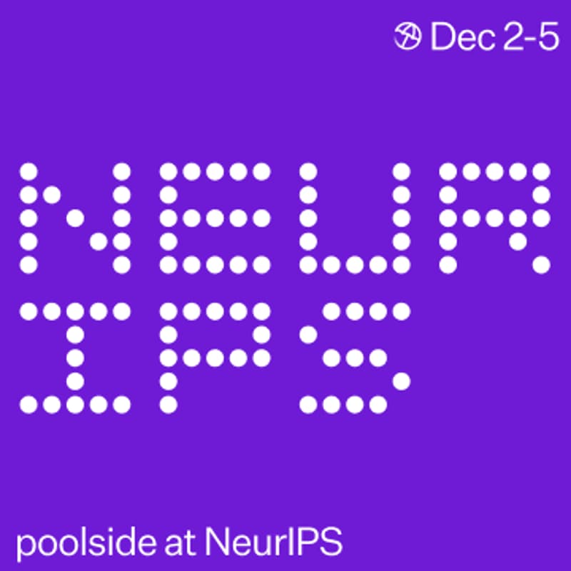 Cover Image for Poolside @ NeurIPS: Evening Social & Machine Learning Community Mixer