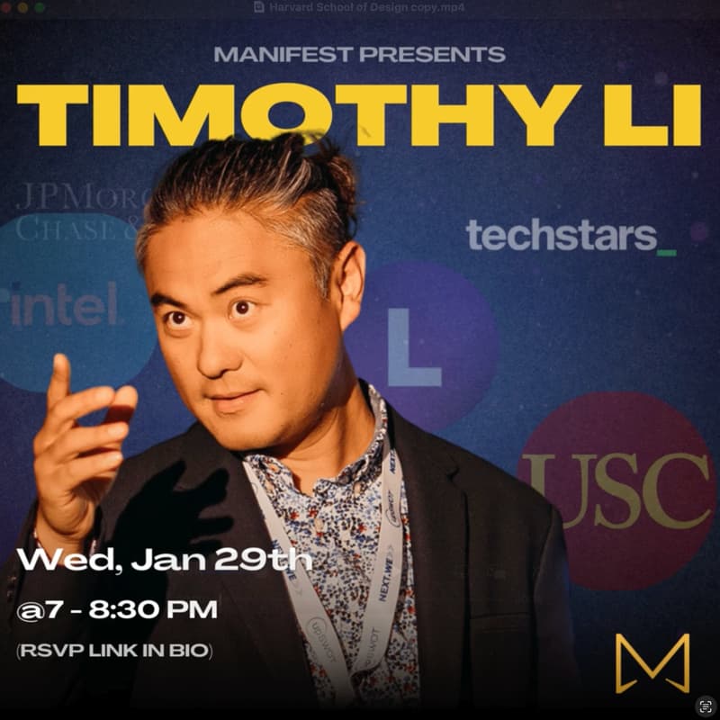 Cover Image for SPEAKER EVENT: TIMOTHY LI