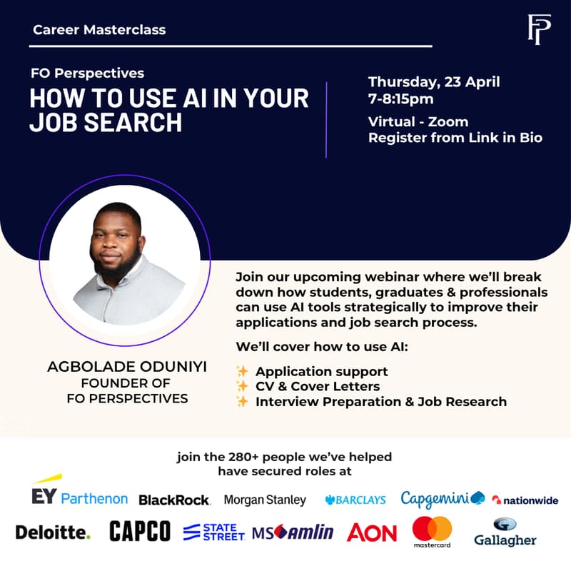 Cover Image for How to use AI in your Job Search Masterclass