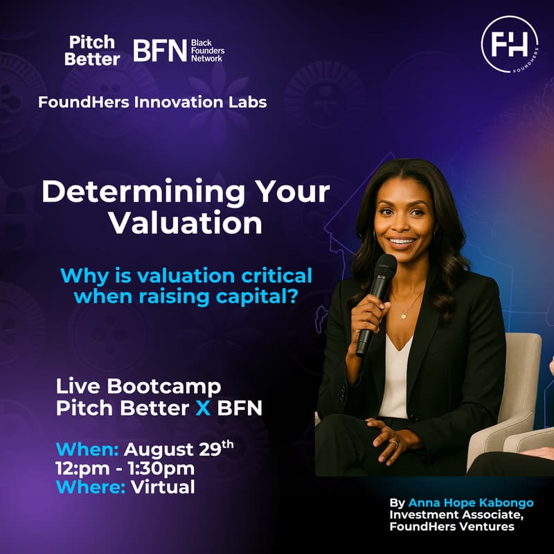 Cover Image for Valuation Bootcamp by BFN & Pitch Better