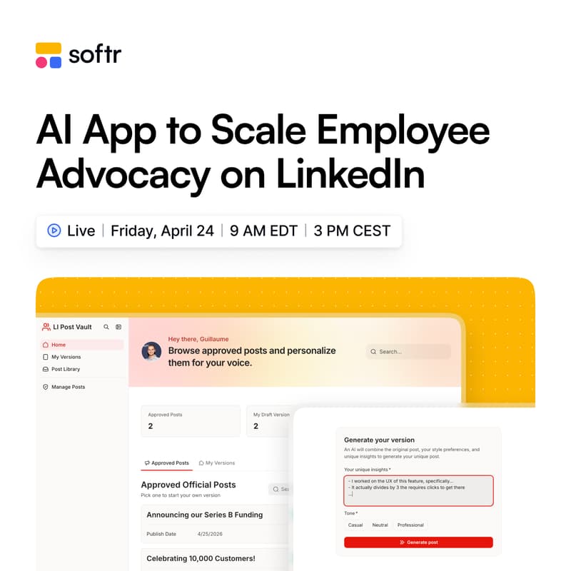 Cover Image for Building an AI App to Scale Employee Advocacy on LinkedIn