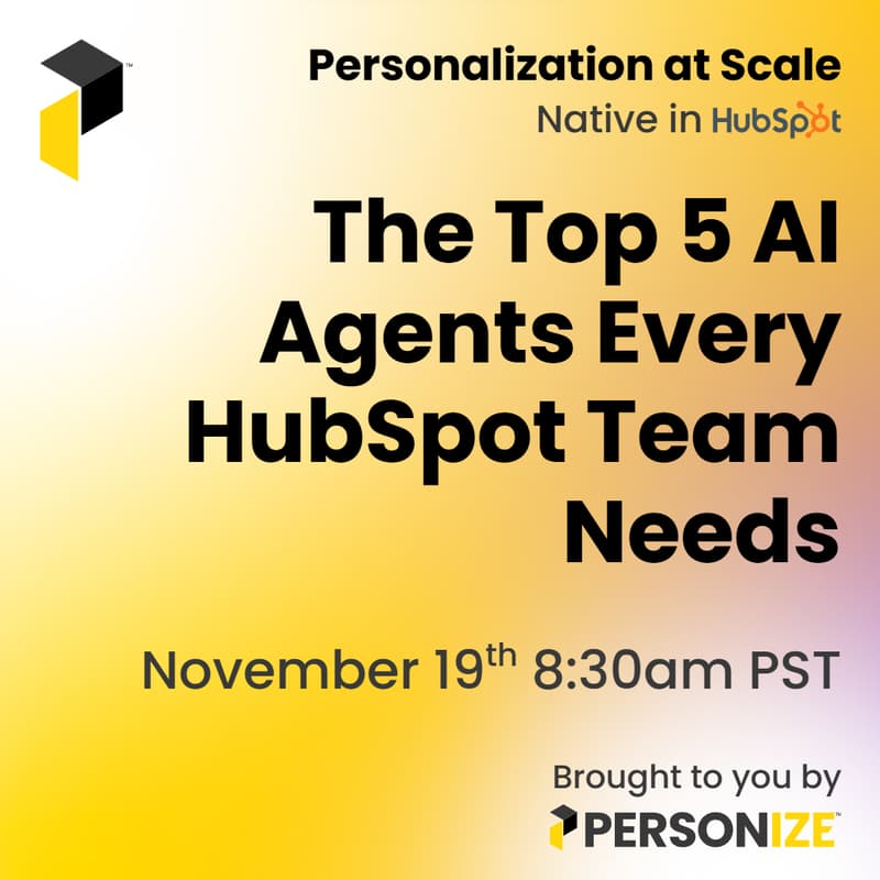 Cover Image for The Top 5 AI Agents Every HubSpot Team Needs