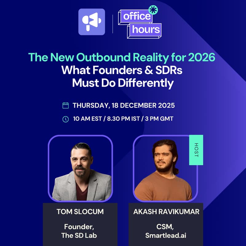 Cover Image for The New Outbound Reality for 2026: What Founders & SDRs Must Do Differently