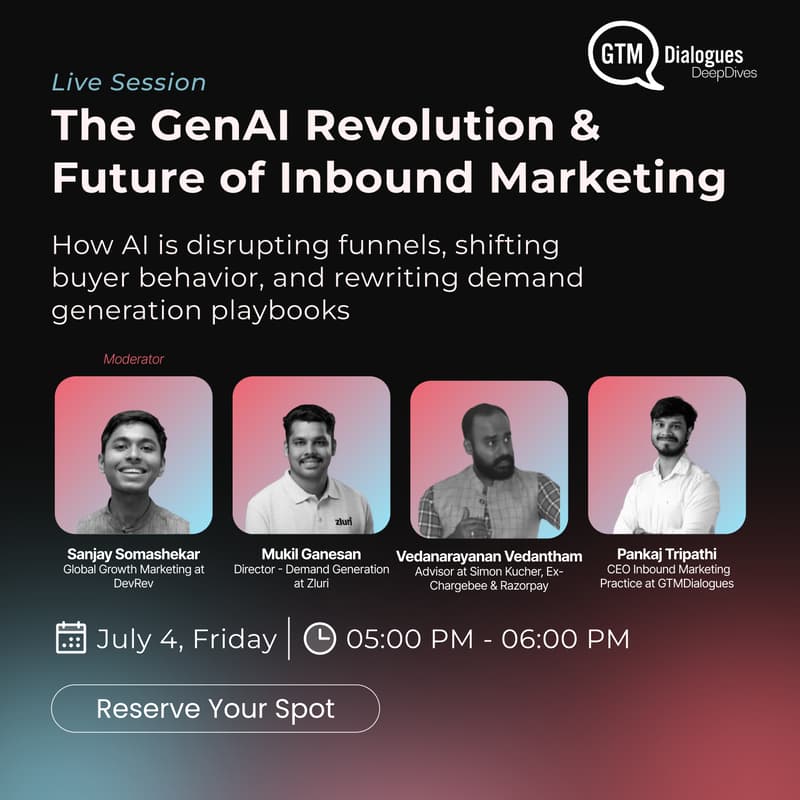 Cover Image for [Webinar] The GenAI Revolution & the Future of Inbound Marketing