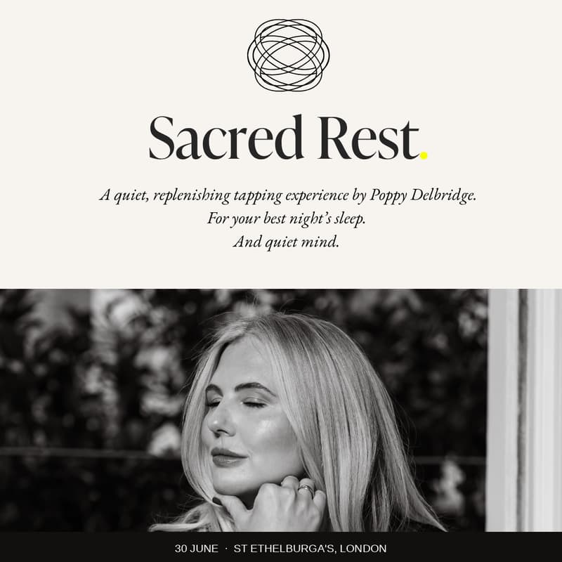 Cover Image for Sacred Rest — A Rapid Tapping Reset Experience for Your Best Night's Sleep, with Poppy Delbridge