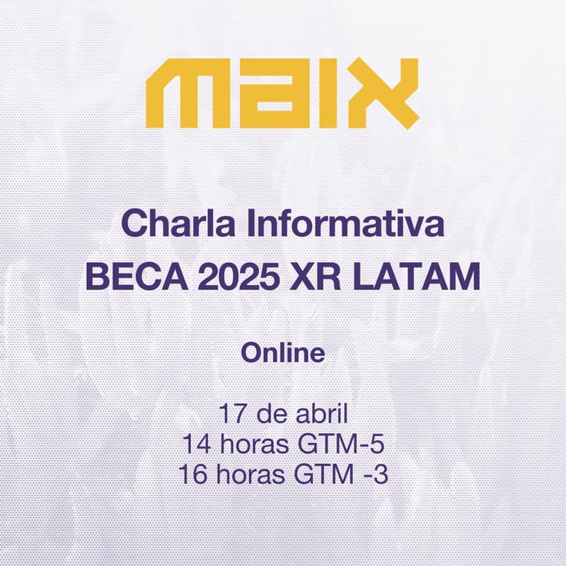 Cover Image for Conversatorio Aplicación BECA 2025 XR LATAM