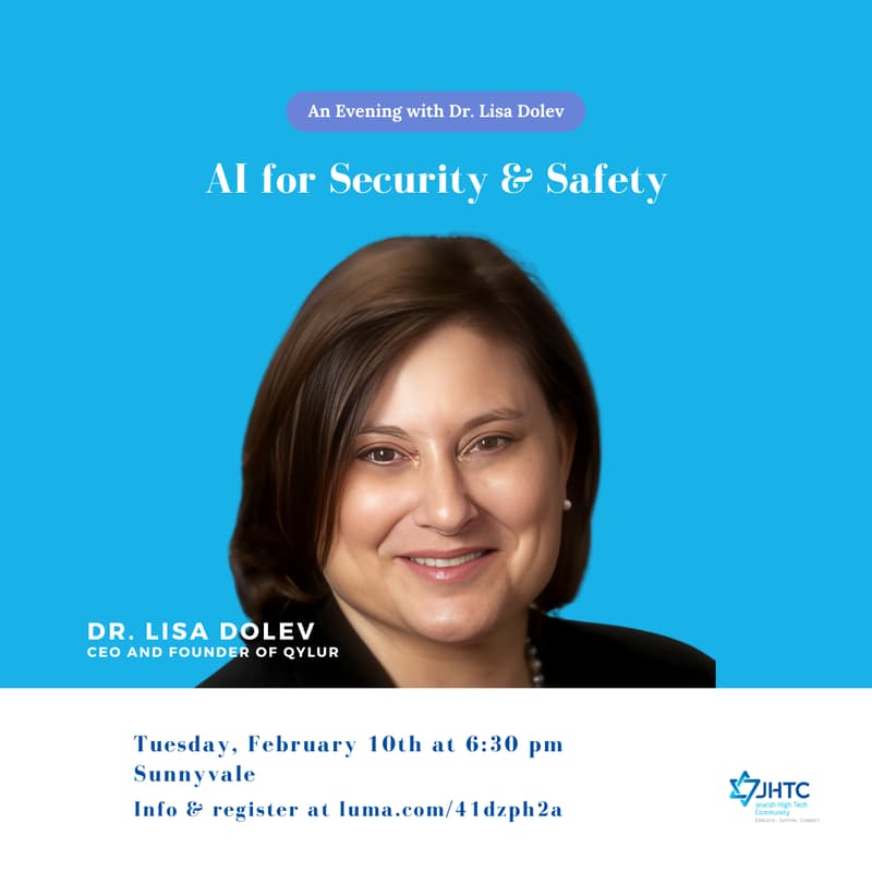 Cover Image for AI That Protects: An Evening with Dr. Lisa Dolev at Qylur Intelligent Systems