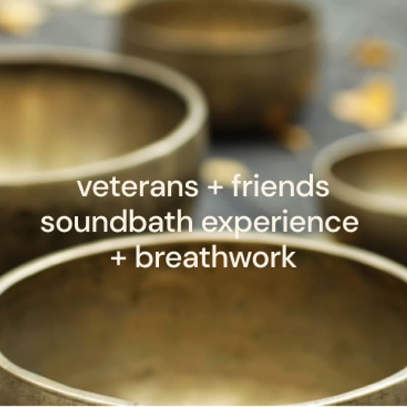 Cover Image for vets + friends soundbath experience + breathwork