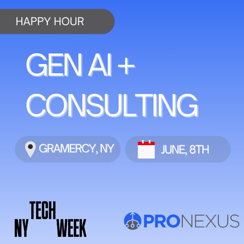 Cover Image for Gen AI & Consulting Happy Hour NY #TechWeek
