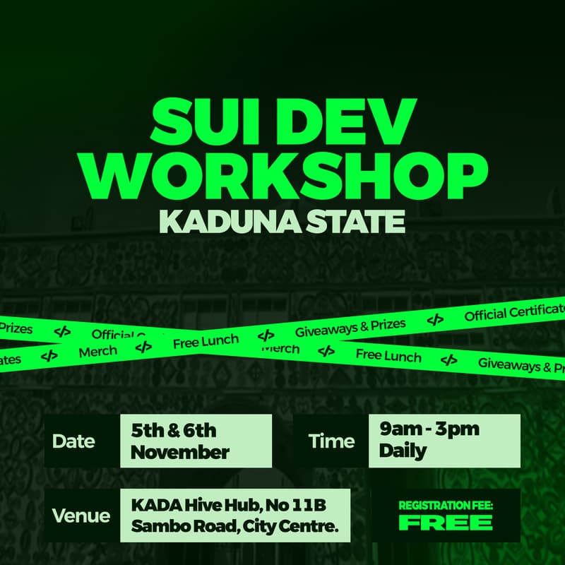 Cover Image for Sui Dev Workshop Kaduna