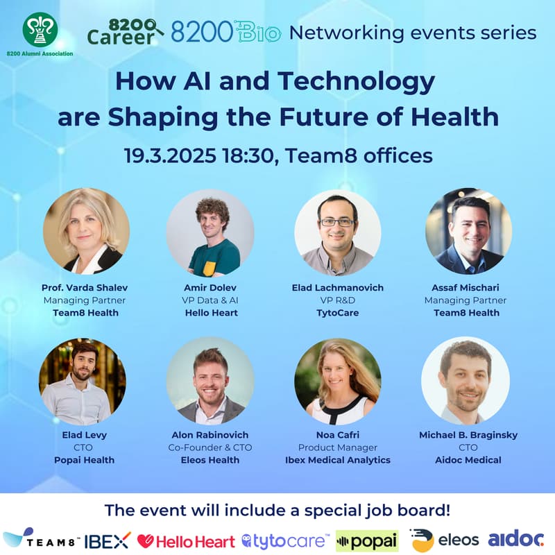 Cover Image for 8200 Bio Networking Series: How AI and Technology are Shaping the Future of Health