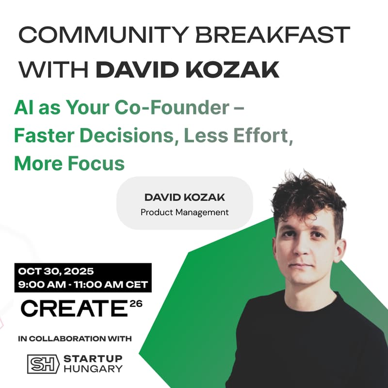 Cover Image for CREATE26 Community Breakfast with David Kozak