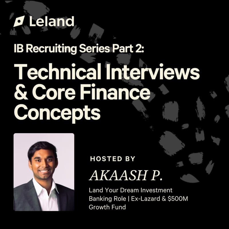 Cover Image for Technical Interviews & Core Finance Concepts