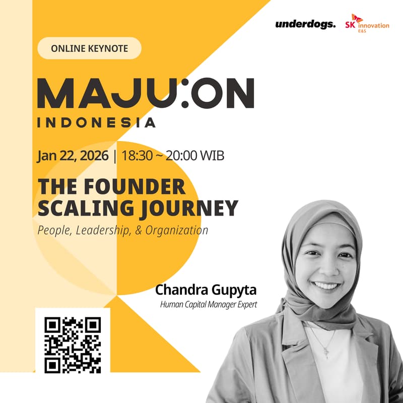 Cover Image for [MAJU:ON Keynote] The Founder Scaling Journey