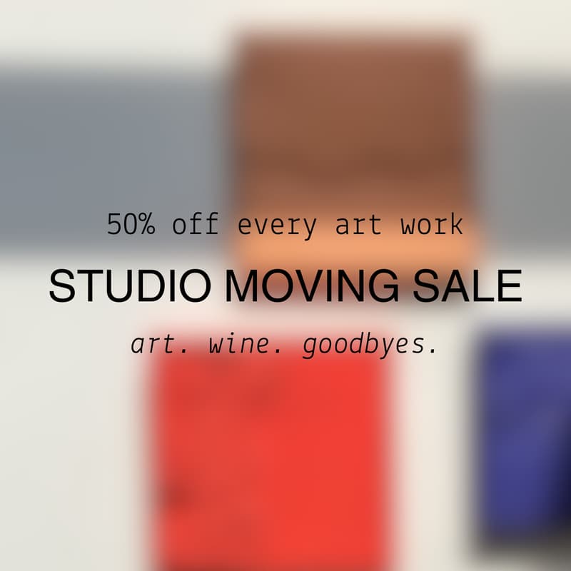 Cover Image for Studio Moving: Art Sale