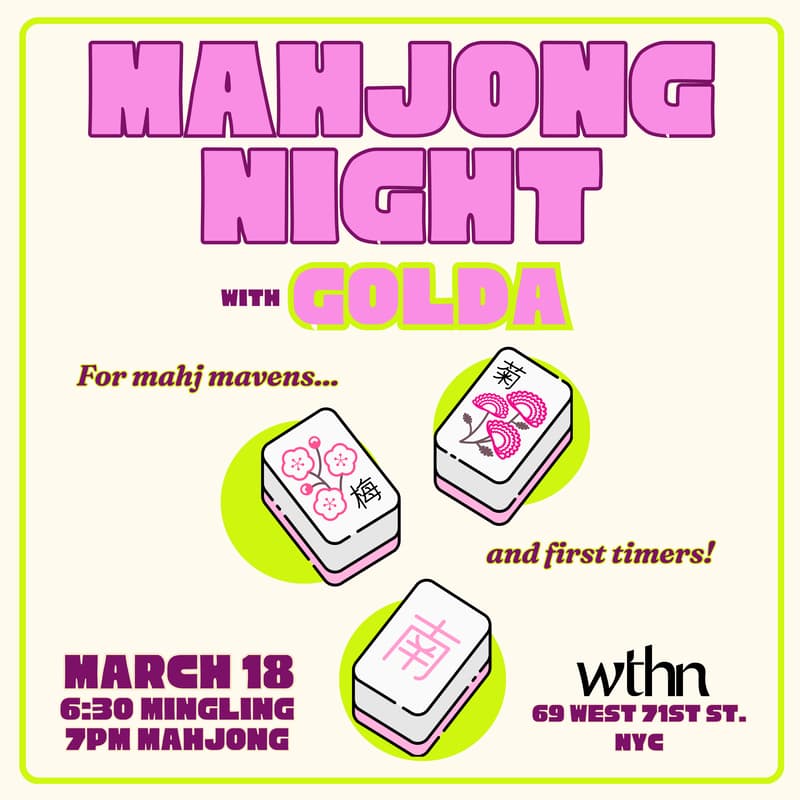 Cover Image for Mahjong Night with GOLDA x WTHN