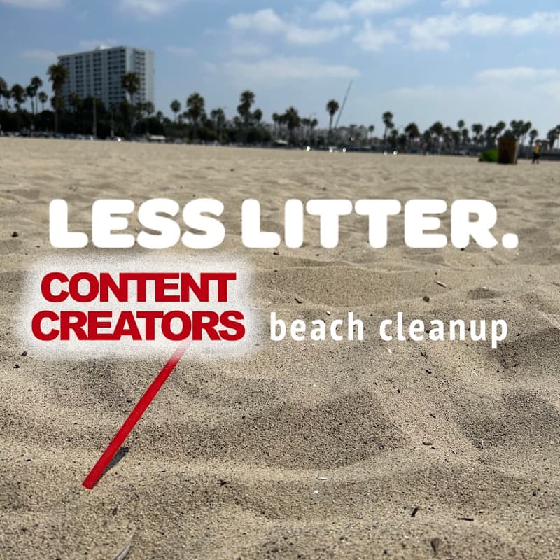 Cover Image for Less Litter Foundation CONTENT CREATORS Beach Cleanup